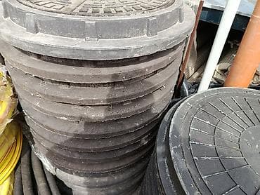 рефленый: Люк канализационный (крышка с корпусом), круглый. Особенности: - — 2