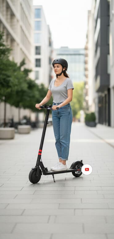 электронный мопет: Электросамокат, Без рассрочки, Новый — 1