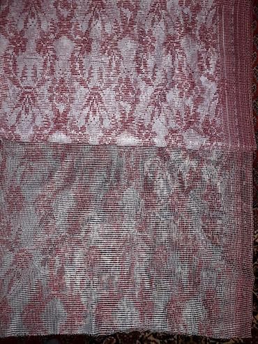 Тюль новый, 2 отреза. 1й- Длина 9.50м.× ширина 1.45м. 2й- 7.60м.×