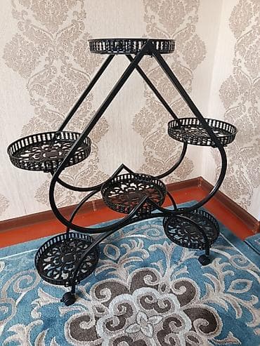 малочай цветы: Полка, этажерка для цветов, Железо — 2