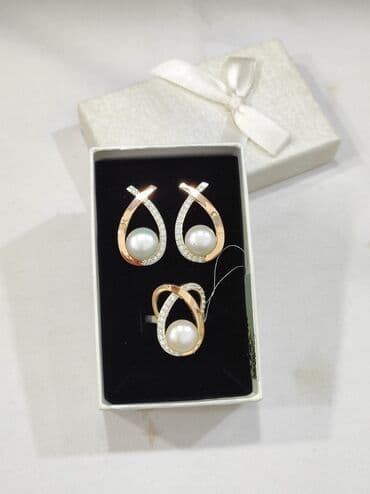 набор пандора: Серебряный Набор Жемчуг Серебро напыление золото 925 Размеры имеются — 2