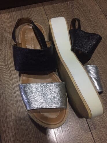 Женская обувь: Босоножки б/у39 размер,кожаные-не заношенные, без заломов и — 2