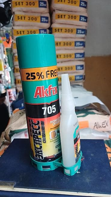 Суперклей: Akfix, Жыгач үчүн, Суюк — 1