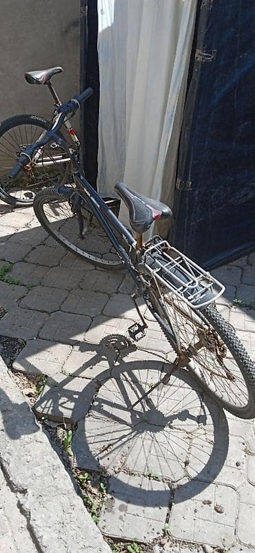 format velosiped: Горный велосипед с задним багажником - Рама стальная с классической — 1