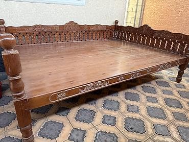 складная кровать 3 в 1: Тапчан 300 x 220 x 56 м, Дерево — 2