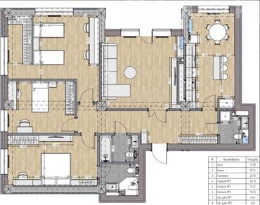 сутычные квартиры бишкек: 4 комнаты, 130 м², Элитка, 2 этаж, ПСО (под самоотделку) — 1