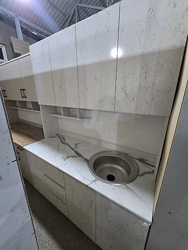 шкаф пекарский: Кухонный гарнитур, Новый, В рассрочку, цвет - Белый, ДСП, Бесплатная доставка — 1