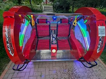 детский карусель: Аттракцион «Колесо-гондола» с LED‑подсветкой - Яркая мобильная — 1