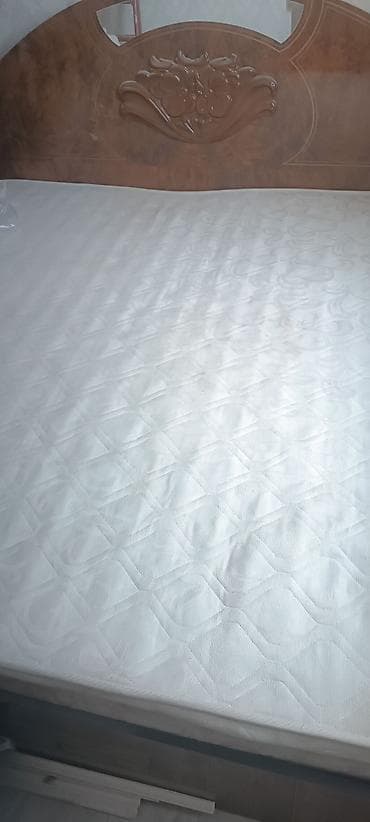 дф: Спальный матрас, Б/у, Двуспальный, Пружинный, Жаккард, Матрасы средней жесткости — 2