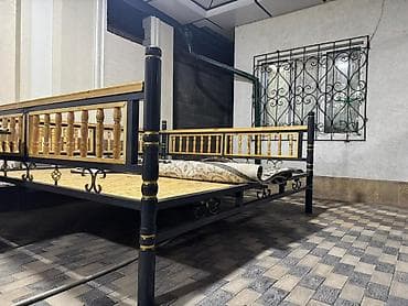 спальный гарнитур шкаф и кровать: Тапчан Металл — 5