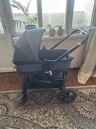 коляски с перекидной ручкой: Детская прогулочная коляска с реверсивным сиденьем и большим — 1