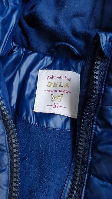 сапоги аляски: Детское зимнее пальто-пуховик SELA б/у в хорошем состоянии - Цвет — 3