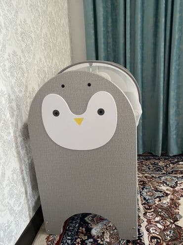 современный письменный стол для школьника: Удобная детская колыбелька Cool Baby серого цвета с сетчатыми стенками — 2