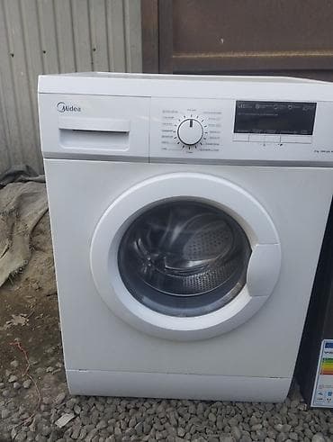 Стиральная машина Midea, Б/у, Автомат, До 7 кг, Полноразмерная