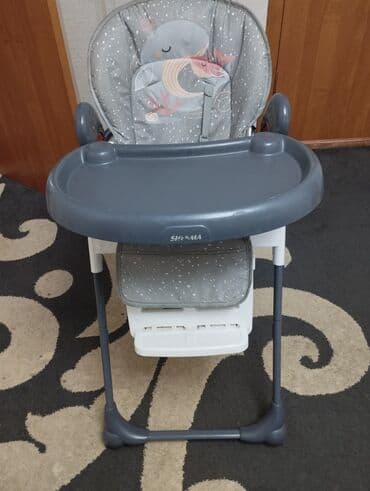 детский стульчик кормление: Стульчик для кормления, Skillmax, Пластик, Трансформер, цвет - Серый — 3