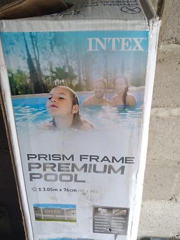 Надувной/каркасный бассейн Intex Prism Frame Premium Pool. - Диаметр — 2