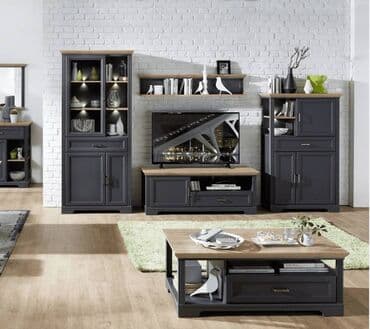 купить стол консоль: Артикул: 00038576 Жасмин стол журнальный LAW1S, графит/дуб артизан - — 4