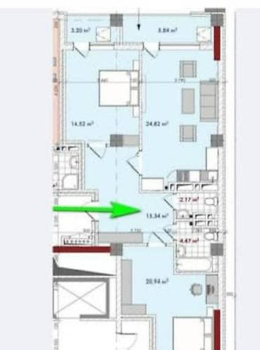 заря квартиры: Сдан, Элитка, 3 комнаты, 93 м² — 6