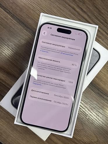 intel core i5: IPhone 15 Pro, Б/у, 256 ГБ, White Titanium, Коробка, 80 % — 3