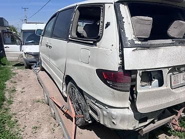 зеркалы: Toyota Estima (правый руль), белый минивэн, 5 дв., на разбор — 2