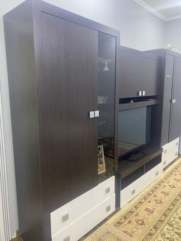 стенка белый: Гарнитур для зала, Б/у, Самовывоз — 2