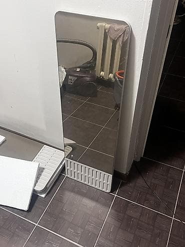 прихожкп: Настенное зеркало с полкой и LED‑подсветкой (вертикальное) - Стиль — 4