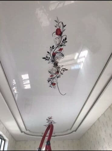 клеим обои: Керме шыптар Жылтырабаган, 3D потолоктор, Жылтырак Акысыз ченөө, Акысыз консультация — 4