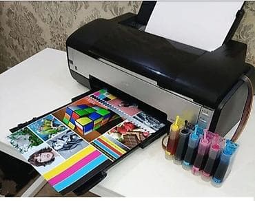 Техника и электроника: 6 цветный принтер А3+ Epson 1410 состояние нового, почти не — 2
