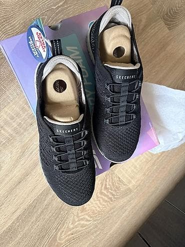 изи волкер: Мужские кроссовки, 35.5, 36, 36.5, Skechers, Новый, цвет - Черный, Самовывоз — 2