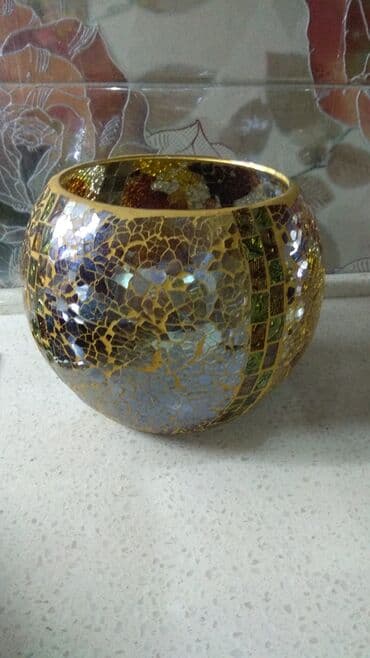 витражи б у: Ваза мозаика. Для декора дома — 1