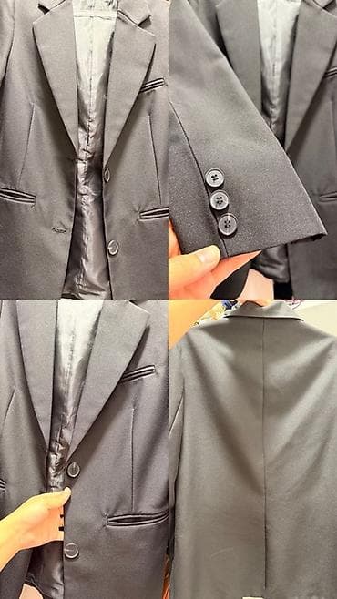 Личные вещи: Жакет классический женский (укороченный) - Цвет: чёрный - Крой — 1