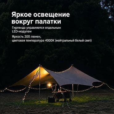 study lamp: Многофункциональный фонарь 2-в-1: кемпинговый светильник + гирлянда 10 — 3