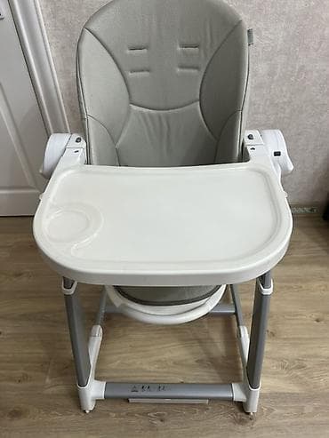 small table: Стульчик для кормления, Другой бренд, Металл, Другой вид, цвет - Серый — 3