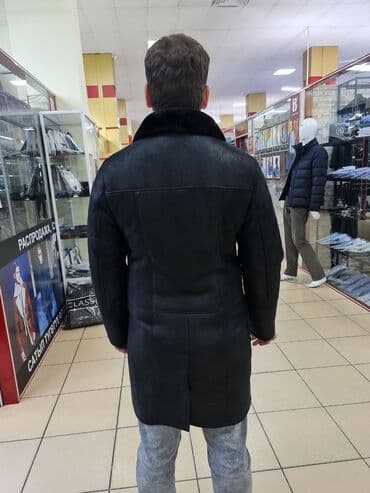 теплый и удобный: Мужская дублёнка классического кроя - Материал: натуральная овчина с — 14