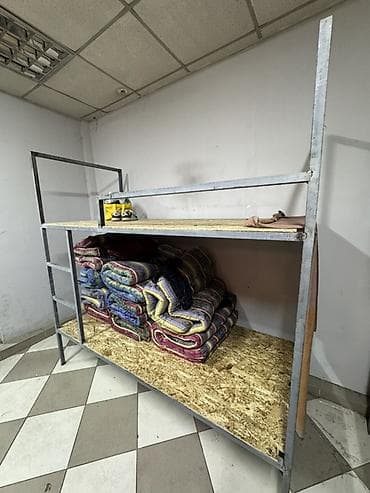 Металлическая двухъярусная кровать/каркас с настилами из ОСБ -