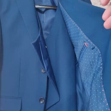 школьные костюмы для мальчиков: Школьная форма, цвет - Синий, Б/у — 3