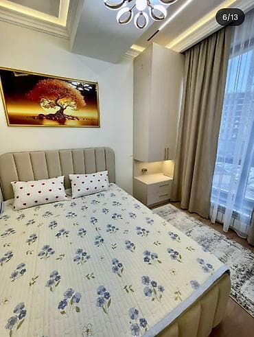 discovery studio: 3 комнаты, 74 м², Асанбай мкр Элитка, 3 этаж, Дизайнерский ремонт — 3