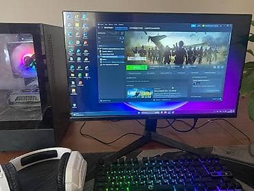 колонки 2 1: Компьютер, ОЗУ 16 ГБ, Игровой, Б/у, AMD Ryzen 5, AMD Radeon RX 6600, SSD — 2