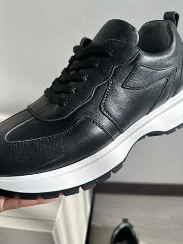 fast: Черные кроссовки из натуральной кожи турецкой фирмы Fast step с — 5