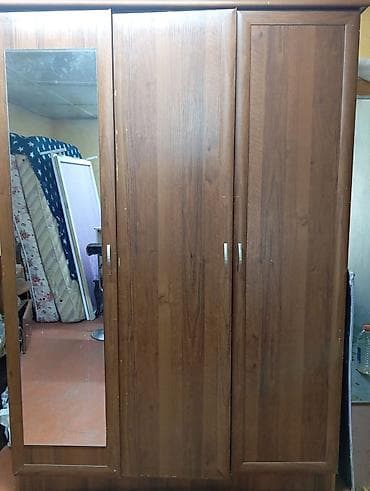 простыни ссср: Спальный гарнитур, Б/у, Шкаф, Комод, Трюмо, Россия, Дерево, Самовывоз, цвет - Коричневый — 3