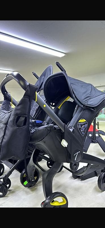 коляска дешевле: Коляска, цвет - Черный, Б/у — 1