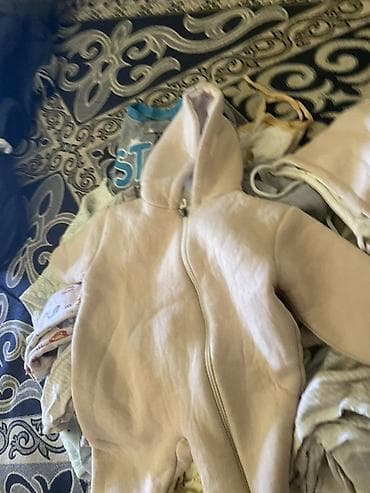 комбо 3 в 1: Детский утеплённый комбинезон с капюшоном - Цвет: нежно-розовый — 1