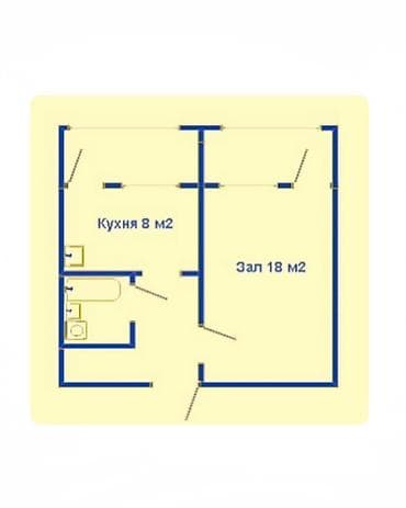 royal construction: 1 комната, 36 м², Элитка, 5 этаж, Косметический ремонт — 6