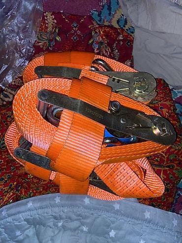 стяжка ремен: Стяжные ремни с храповым механизмом (ратчет), оранжевые.корейский - — 3