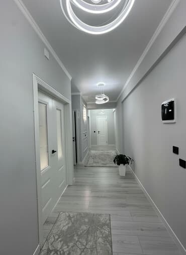 квартиры в бишкеке аренда район кызыл аскер: 2 комнаты, 72 м², 106 серия улучшенная, 6 этаж, Дизайнерский ремонт — 1