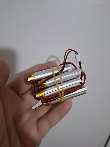 перезаряжаемые батарейки: Полимерный литий-ионный аккумулятор 3,7 ватт 1200мбр .1 шт за 100 сом — 1