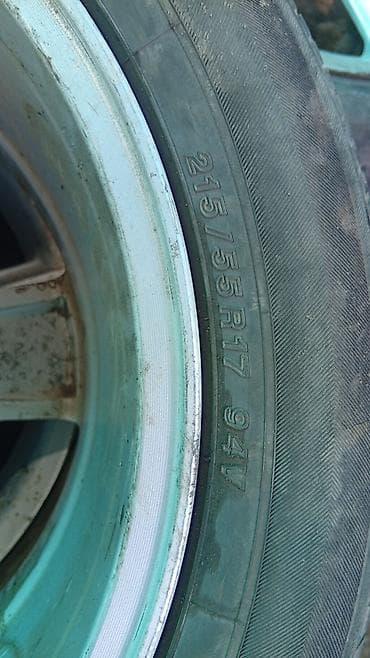 шины пассат: Дөңгөлөктөр монтажда 215 / 55 / R 17, Комплект, Куйма, тешиктери - 5 — 4