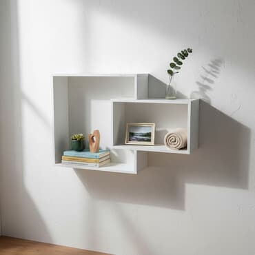 навесная полка в шкаф: Полка навесная P010 (Белый) Большая и стильная настенная полка для — 1