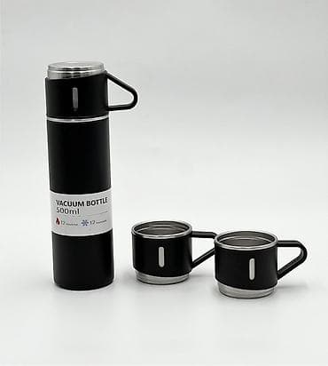 стерилизатор для бутылок: Термос Vacuum Bottle 500 мл с крышкой 3 кружки - Объем: 500 мл - — 8