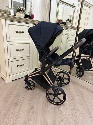 cybex: Коляска, Cybex, цвет - Черный, Б/у — 1